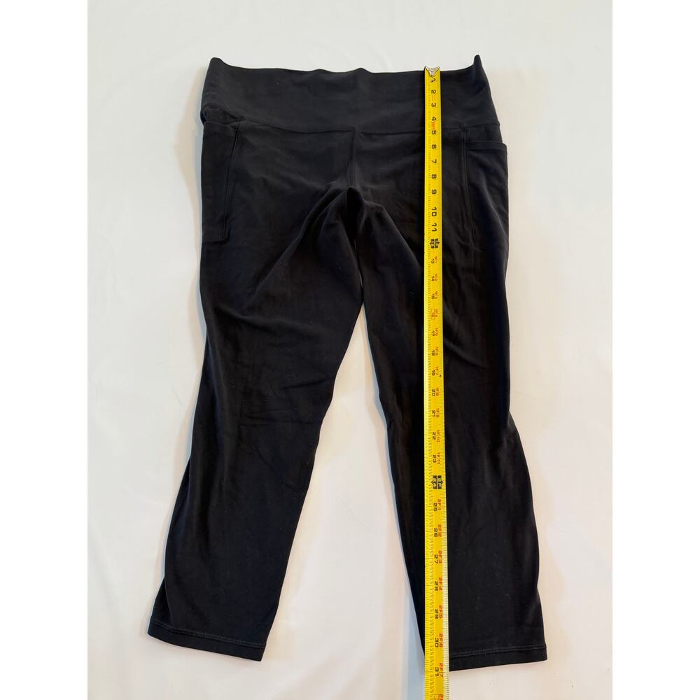 Athleta Salutation Stash 7/8 Cropped Capri Tights Leggings Womens XL Black - Picture 4 of 16